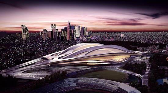 组图：东京奥运主场馆设计遭日民众吐槽 被指像乌龟