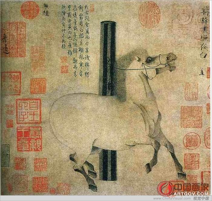 文字时代是由文字而产生的时代特征。比如说人家说是赵孟頫的画,你一看是唐人的,你不用懂就说是假的,因为在元朝的时候元人是写自己的诗,自己的画上都是提自己的诗,赵孟頫尤其讨厌宋人的。什么时候文人开始画唐人诗呢