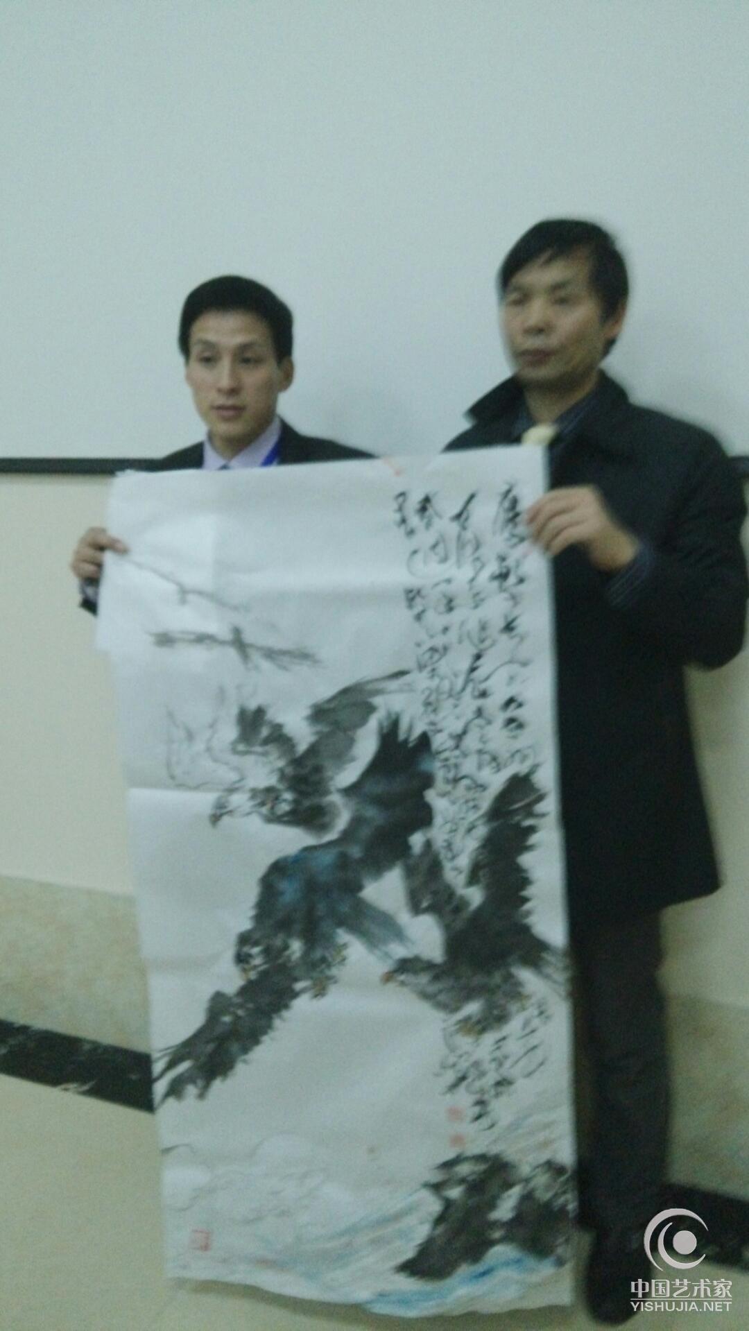 王福山特邀出席国务院、国家文化部、中央电视台、天津书画家协会等主办的毛主席诞辰122周年纪念活动。 王福山特邀出席国务院、国家文化部、中央电视台、天津书画家协会等主办的毛主席诞辰122周年纪念活动。
