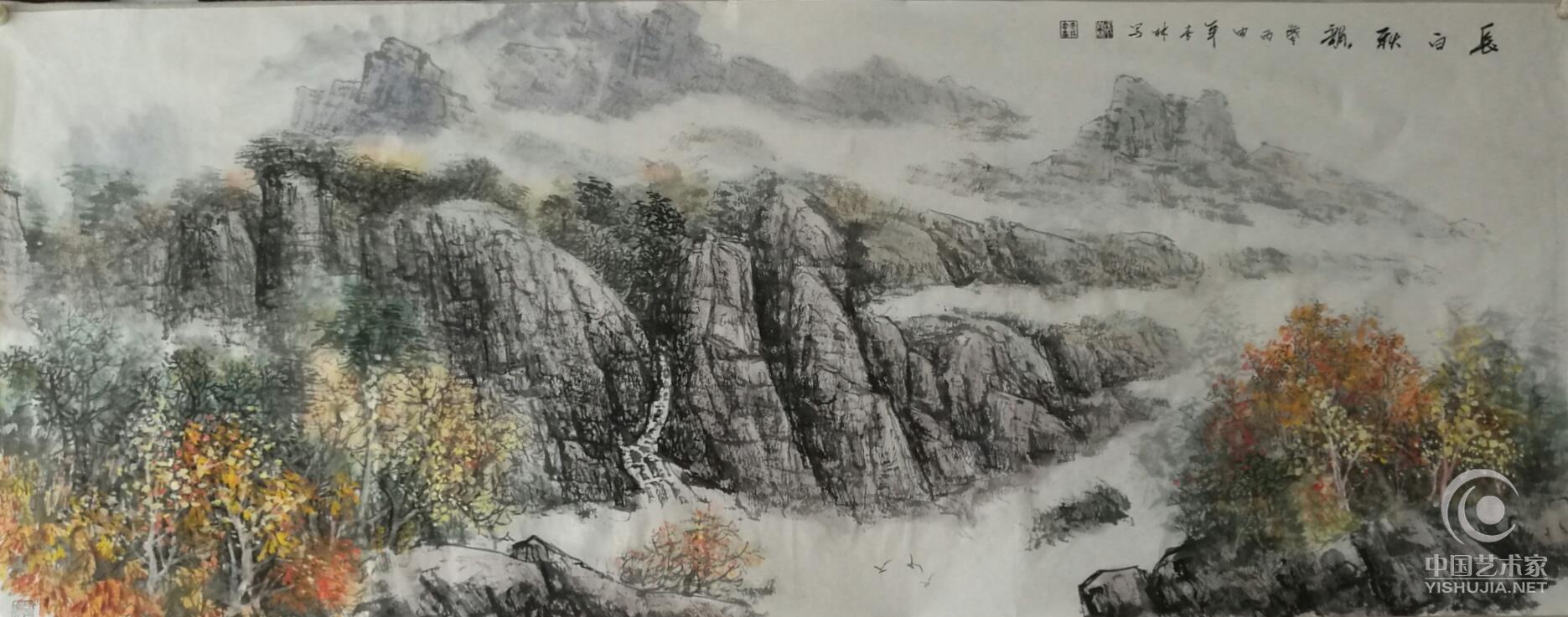 侯喜林国家一级美术师水墨画