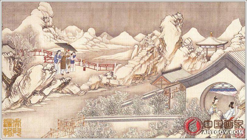 清代国画大师孙温先生《红楼梦》巨幅工笔画，太珍贵了！