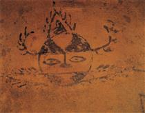 《人画鱼纹图》新石器时期 彩绘陶盆