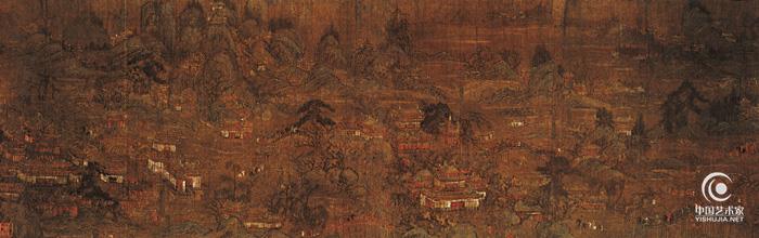 《宫苑图》唐 大型皇家园林景致