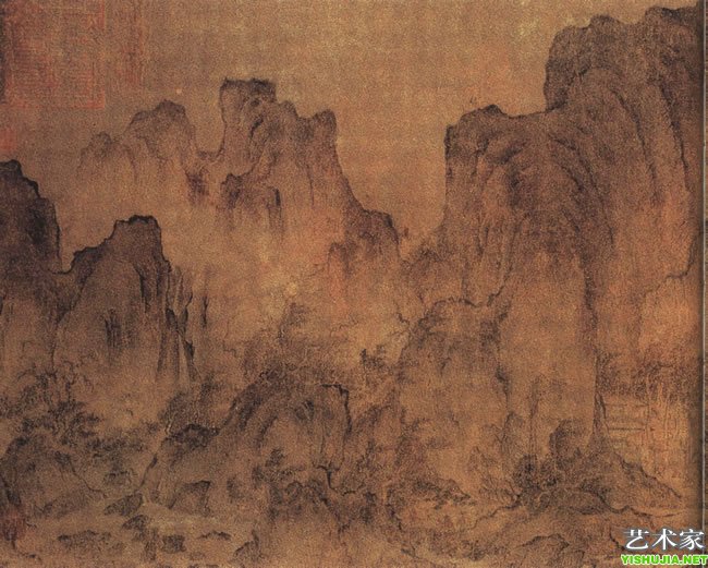 溪山楼观图