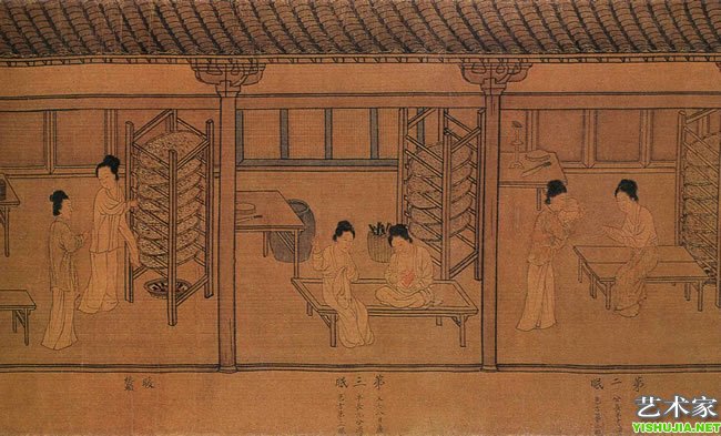 蚕织图(部分)