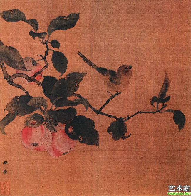 果熟来禽图