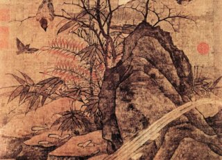 山鹧棘雀图
