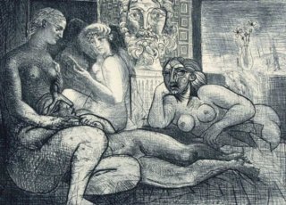 毕加索画版画就像“写小说” 版画展纽约揭幕