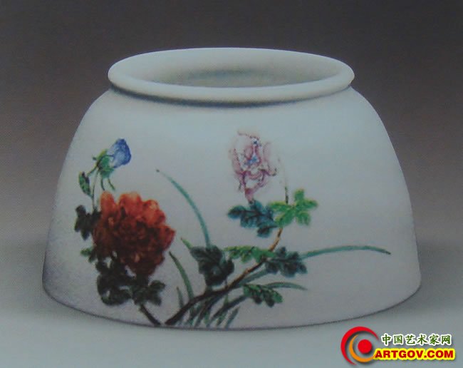 清康熙五彩尊